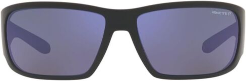 ARNETTE Man Sunglasses Matte Black Frame, Dark Grey Lenses, 64MM in Kuwait