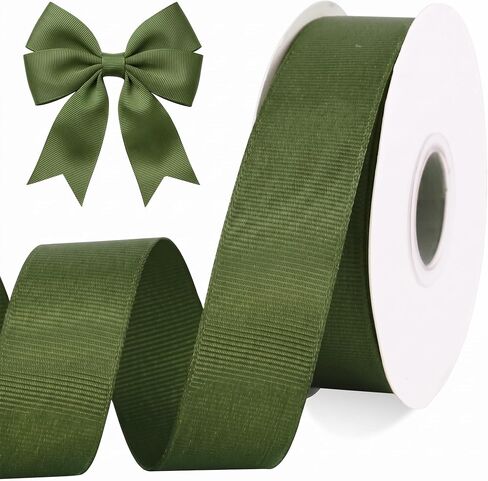 TONIFUL 100yds 1 بوصة شريط Grosgrain أسود صلب لفة شريط Grosgrain لتغليف الهدايا إكسسوارات الشعر الخياطة DIY الأقواس الأزهار الزفاف الديكور عيد الحب أشرطة عيد الميلاد (1 "، أسود) in Kuwait