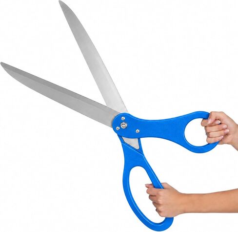 25" Blue Grand Opening Scissors – Blue Giant Scissors for Ribbon Cutting Ceremony Heavy Duty Scissors Giants Ribbon Cutting Scissors for Special Events Inaugurations and Ceremonies in Kuwait