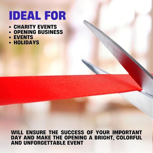 25" Blue Grand Opening Scissors – Blue Giant Scissors for Ribbon Cutting Ceremony Heavy Duty Scissors Giants Ribbon Cutting Scissors for Special Events Inaugurations and Ceremonies in Kuwait