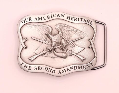 Indiana Metal Craft Men's America's 2nd Amendment Belt Buckle Belts in Kuwait