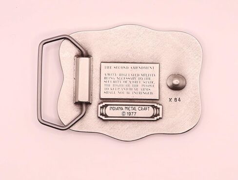 Indiana Metal Craft Men's America's 2nd Amendment Belt Buckle Belts in Kuwait
