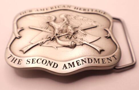 Indiana Metal Craft Men's America's 2nd Amendment Belt Buckle Belts in Kuwait