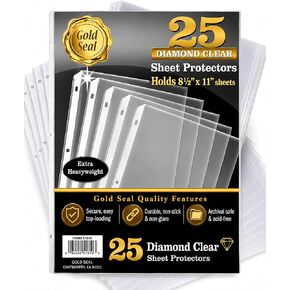 GOLD SEAL 25 قطعة من واقيات الملاءة ذات الوزن الثقيل للغاية، بقوة 4 مل، 8.5 × 11 بوصة، تحميل علوي، 25 عبوة in Kuwait