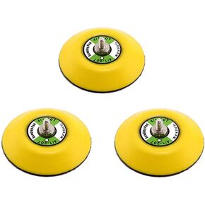 Ouya 3PCS 3" Hook and Loop Backing Pads 1/4"-20 Threads Polishing Buffing Plate for Dual Action Car Polisher in Kuwait