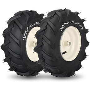 13x5.00-6" Tiller Tire and Wheel, 3/4" Axle Size, 3-1/8" Centered Hub, Compatible with Craftsman & Troy-Bilt Tiller Replacement in Kuwait