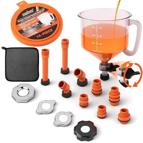 HORUSDY No-Spill Coolant Funnel Kit with Valve Switch. in Kuwait