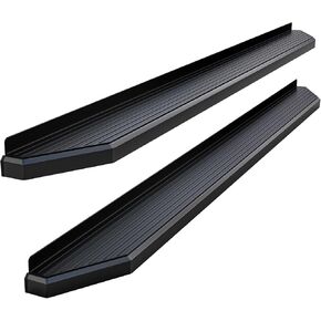 APS 6in (Black Flat) Running Boards Compatible with Chevy Silverado GMC Sierra 1500 2019-2024 Crew Cab & 2500 HD 3500 HD 2020-2024 (Silverado 1500 LTD Sierra 1500 LD 2022) in Kuwait