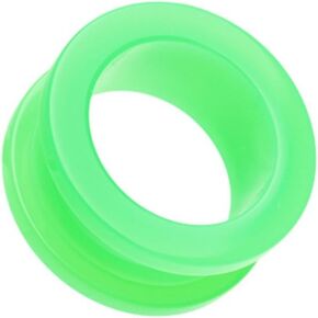 Neon Colored Acrylic Screw-Fit Ear Gauge Tunnel Plug in Kuwait