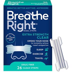 Breathe Right | Extra Strength | Tan Nasal Strips | Help Stop Snoring | Drug-Free Solution & Instant Nasal Congestion Relief Caused by Colds & Allergies | 26 Count in Kuwait