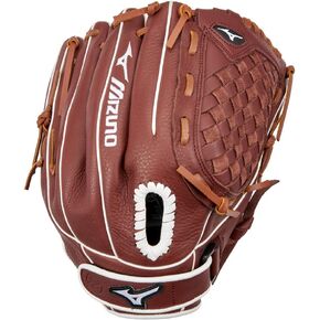 سلسلة قفازات Mizuno Prospect Select Fastpitch Softball | جلد محبب بالكامل | أنماط محددة للإناث | بطانة النخيل باتر سوفت in Kuwait