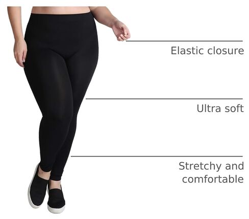 NIKIBIKI Women Seamless Base Layer Legging Tights, Plus Size in Kuwait