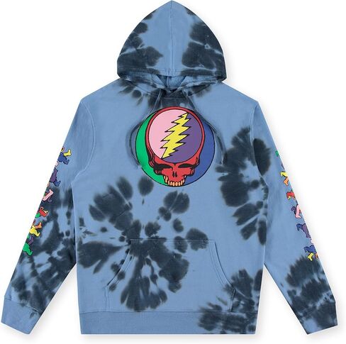 Grateful Dead Mens Hoodie Sweatshirt Dancing Bears Vintage Tie Dye Rock Hoodie with Sleeve Print in Kuwait