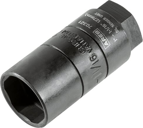 ARES 70324-3/8 بوصة محرك 1 1/16 بوصة (27 مم) مقبس وحدة إرسال الزيت - التصميم يناسب مفاتيح الزيت حتى عمق 1 7/16 بوصة - فولاذ الفاناديوم الكروم عالي القوة مع طلاء فوسفات المنغنيز in Kuwait