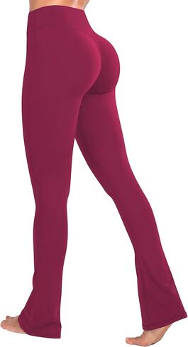 Sunzel Butterflycra High Waist Mini Flared Leggings for Women, Tummy Control Casual Flare Yoga Pants for Yoga Workout Gym in Kuwait