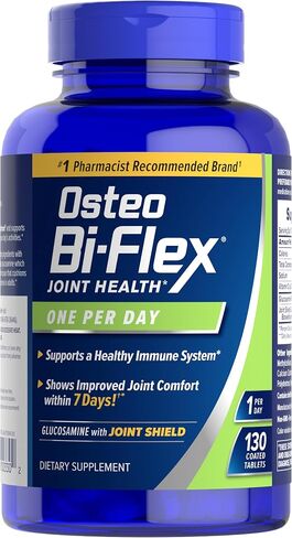Osteo Bi-Flex Glucosamine with Vitamin D, One Per Day by Osteo Bi-flex, Joint Health,130 Coated Tablets, 130 Count in Kuwait