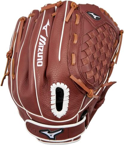 سلسلة قفازات Mizuno Prospect Select Fastpitch Softball | جلد محبب بالكامل | أنماط محددة للإناث | بطانة النخيل باتر سوفت in Kuwait