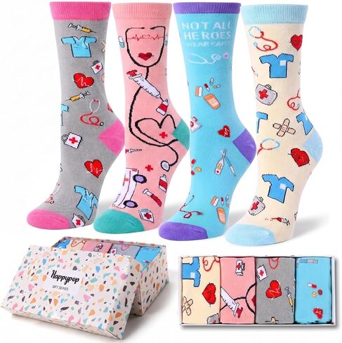 HAPPYPOP Dental Assistant Gifts Dentist Gifts Teeth Gifts Tooth Gifts Dental School Gifts, Dentist Socks Women Dental Socks Tooth Socks Teeth Socks Dentist Socks in Kuwait