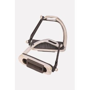 Peacock Silver Polish Safety Stirrups Horse Riding S Steel with Treads, Horse Stirrups, Equestrian Peacock Safety Stirrups for Adults/Childerns in Kuwait
