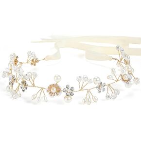 Flower Girl Headpiece,Flower Girl Headband Wedding Headpiece for Bride Flower Girl Crown Princess Crown First Communion Headpiece for Girls in Kuwait