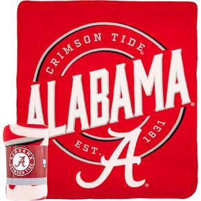 بطانية صوف من Northwest NCAA Alabama Crimson Tide للجنسين للبالغين، مقاس 50 بوصة × 60 بوصة، in Kuwait