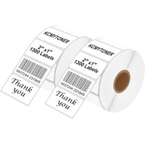 2 Rolls 4x6 Direct Thermal Labels, 250 Labels/Roll, Perforated Thermal Shipping Labels, Compatible for Zebra Rollo Eltron and Most Thermal Label Printers in Kuwait