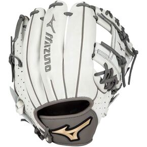 Mizuno Prime Elite Pitcher/Outfield Fastpitch Softball Glove 12.5" | Fastpitch FIELDERS MITT | RH White-Grey in Kuwait
