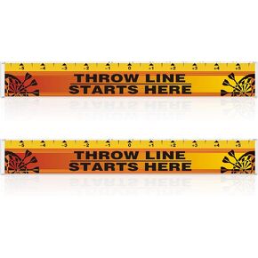 Lewtemi Dart Throw Line Dart Line ملصق أرضي من مادة PVC للوحة رمي السهام وعلامة خط أصابع القدم للاعبي رمي السهام وملحقات ألعاب السهام، 23 × 3.15 بوصة in Kuwait