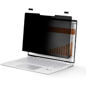 شاشة خصوصية تعمل باللمس مقاس 14 بوصة 16:10 من StarTech.com، درع أمان للكمبيوتر المحمول، فلتر ضوء أزرق مضاد للوهج، قابل للطي in Kuwait