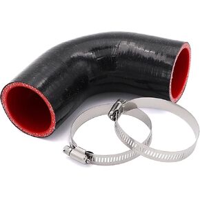90 Degree 2 inch(51mm) Elbow Coupler Hose,Length 4 in(102mm),4-Ply Reinforced with 2PCS Clamps for Turbo/Intercooler/Intake Piping Coupler in Kuwait