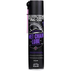 Muc-Off Wet Motorcycle Chain Lube، 400 ملليلتر - بخاخ تشحيم ممتاز لسلسلة الدراجات النارية - مُصمم لظروف الطقس الرطبة in Kuwait