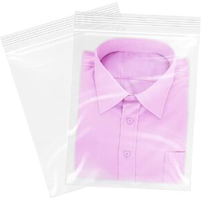 WEPOLY - 20 Pcs - 14" x 20" Zip Plastic Poly Bags - Resealable Baggies with Lock Seal Zipper for Packaging & Shipping Incense, Necklaces & Jewelry. in Kuwait