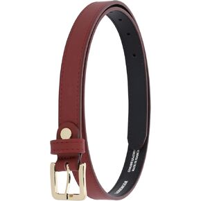 FASHIONGEN - Woman Italian Leather Belt, 2 cm width Ladies Belt for dress, pants, LINDA in Kuwait