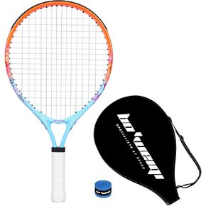 17"-25" Kids Tennis Racket for Aged 2-12, bo'weiqi Toddler Tennis Racket with 420D Nylon Shoulder Strap Bag, Including 1 Tennis Racket and 1 Replacement Grip Tapes in Kuwait