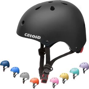 Kids Bike Helmet,Toddler Skateboard Helmets for Ages 2-3-5-8-14 Years Boys Girls，Adjustable Multi-Sport Bicycle Skateboarding Football Roller Skating Scooter Rollerblade Balance Bike Helmet in Kuwait