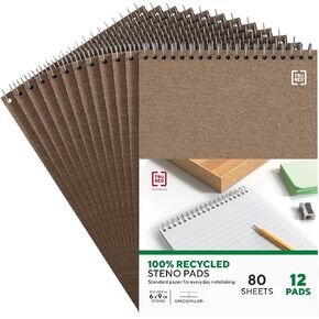 STAPLES Recycled Steno Book, 6" x 9", 12/Pack in Kuwait