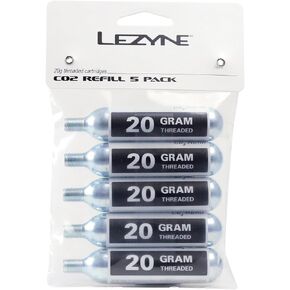 LEZYNE 20g Threaded CO2 Bicycle Tire Inflation Cartridges - 5-Pack in Kuwait