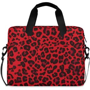 ALAZA Black and White Cow Print Laptop Case Bag Sleeve Portable Crossbody Messenger Briefcase w/Strap Handle, 13 14 15.6 inch in Kuwait