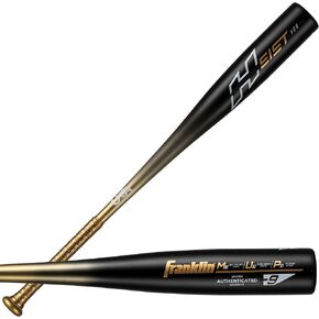 Franklin Sports Youth Baseball Bat - Heist Kids Baseball Bats for Ages 8-12 - 2 5/8" Inch Big Barrel Kids Metal Bat - Youth Drop -9 + -10 Aluminum Bats - USA Baseball - 26" to 30" Bats in Kuwait