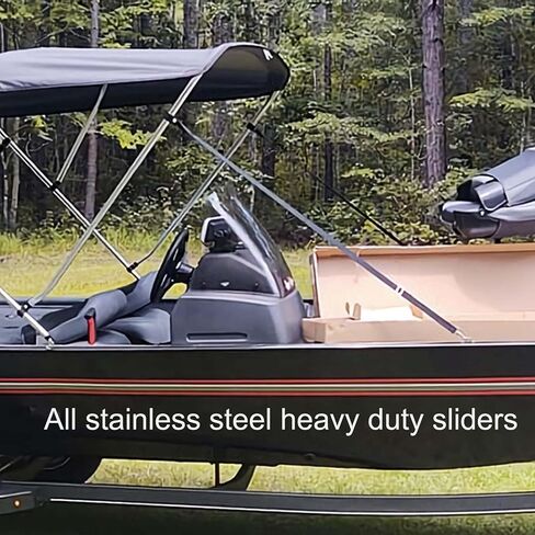 أشرطة علوية بيميني قابلة للتعديل، أشرطة حزام المظلة البحرية مع خطافات شديدة التحمل من الفولاذ المقاوم للصدأ من 60.96 سم إلى 60.86 سم، أجهزة بيميني العلوية، أشرطة علوية من النايلون البحري قطعتان in Kuwait