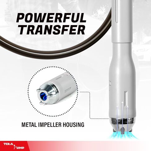 TERA PUMP E85 برميل الوقود مضخة نقل تعمل بالبطارية القابلة لإعادة الشحن أنبوب سحب متداخل 3.1 جالون في الدقيقة رافعة تدفق الوقود نمط العمل فوهة الوقود in Kuwait