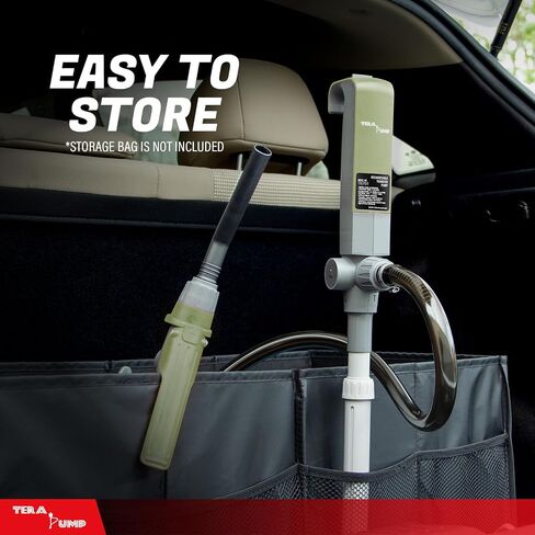 TERA PUMP E85 برميل الوقود مضخة نقل تعمل بالبطارية القابلة لإعادة الشحن أنبوب سحب متداخل 3.1 جالون في الدقيقة رافعة تدفق الوقود نمط العمل فوهة الوقود in Kuwait