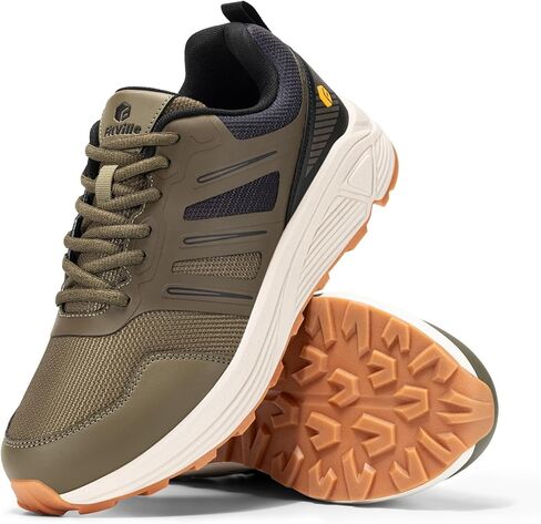 FitVille Wide Running Sneakers Lightweight Men's Trail Running Shoes High Rebound Extra Wide Hiking Shoe for Men Walking Shoes for Flat Feet Arch Fit Heel Pain Relief in Kuwait