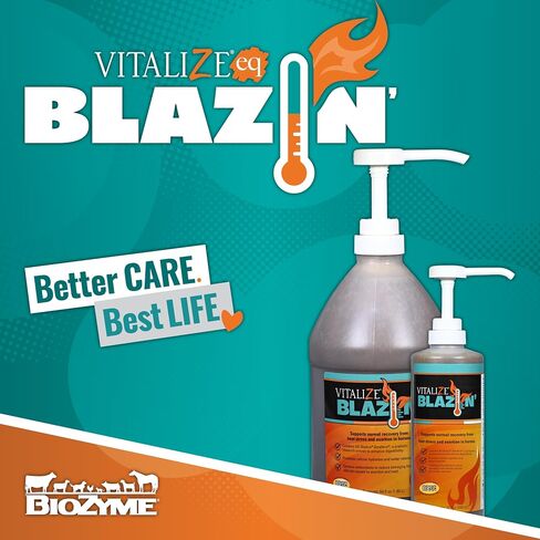 VITALIZE Blazin - Horse Heat Stress & Exertion Recovery - Promotes Hydration & Water Retention (32 fl oz) in Kuwait