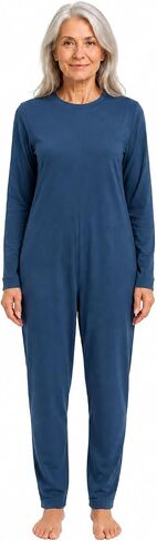 J & E Talit Inc. Womens Alzheimers Clothing - Alzheimer Anti-Strip Jumpsuit (Royal, Large) in Kuwait