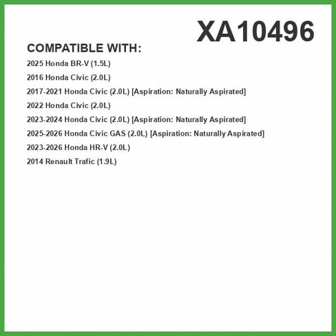 فلتر هواء المحرك الفاخر ECOGARD XA10496 يناسب Honda Civic 2.0L 2016-2019 in Kuwait
