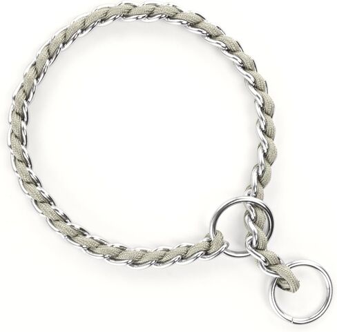 TSPRO Rainbow Slip Chain Dog Collar - Adjustable Chew Proof Dog Collars for Medium Large Dogs Stainless Steel Chain Strong Durable Heavy Duty Training Dog Slip Collar(Rainbow,4MM*20.5inches) in Kuwait