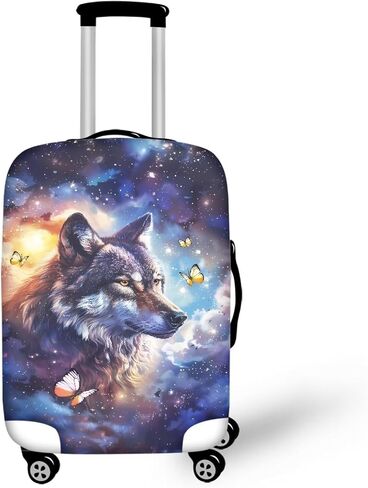 Mumeson 3D Dinosaur T-Rex Travel Suitcase Cover Protector Elastic Cover Anti-scratch Suitcase Cover Case Fit Baggage Size 18 19 20 21 Inch in Kuwait