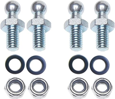 Gas Spring Mounting Bracket 10mm Ball Studs With Hardware, 5/16-18 Thread x 1" Long Handle for Gas Support Gas Spring Column Shock Mounting (Pack of 4) in Kuwait