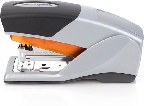Swingline Stapler, Desktop Stapler, Compact Size, 25 Sheet Capacity, Optima 25 Reduced Effort, Orange/Gray (66412) in Kuwait